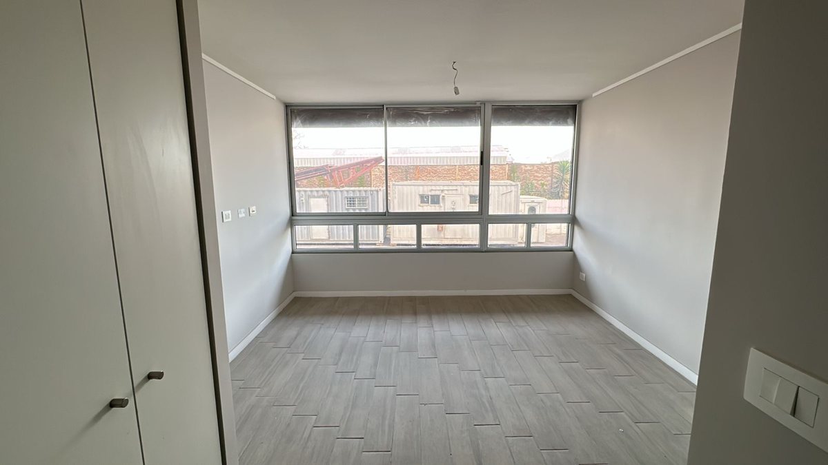 Dormitorio de un departamento modelo A7 del Edificio Don Tomás